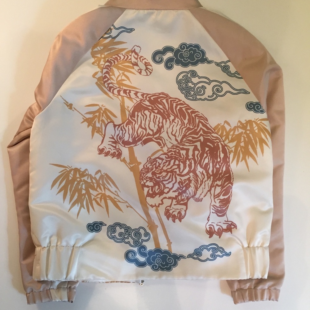 Zara Printed Varsity Jacket
